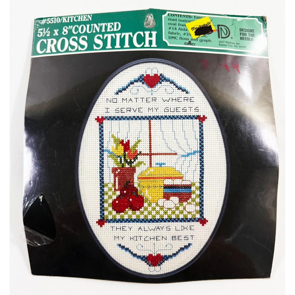 Designs For The Needle Cross Stitch Kit Unisex 5.5x8 Kitchen Quote Vintage 5510